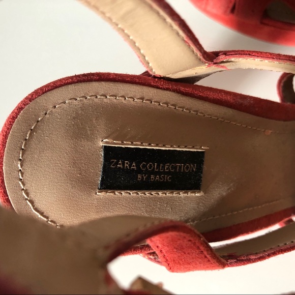 Zara Collection Blood Orange Platform Heels - Picture 6 of 9